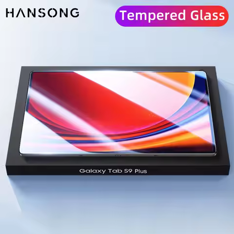 Tempered Glass for Samsung Galaxy Tab S9 Plus Tab S8 Plus Tab S7 Plus Tab S7 FE 12.4 inch High Defin