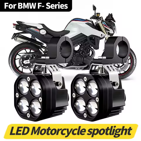 80W 12000LM Motorcycle Headlights LED Flicker Lamp Driving Spotlight Indicators Hi/Lo Light For BMW 