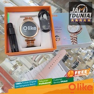 JAM TANGAN ORIGINAL NEW OLIKE SMARTWATCH WANITA OLIKE FL01 ULTRA ROSE GOLD - WOMEN - STAINLESS STEEL