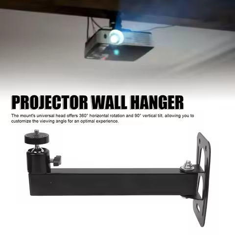 Adjustable Projector Wall Mount Stainless Steel 360 Degree Rotation Projector Wall Stand for JMGO Pr