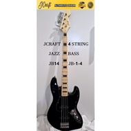 JCRAFT 4 String Jazz Bass Electric Guitar BLACK ( JCraft / JB14 / JB-1-4 ) 4  Tali guitar Bass 贝斯吉他 