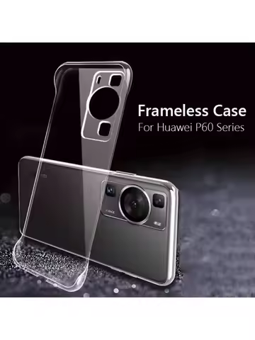 Frameless Slim Clear Hard Back Cover Case On For Huawei P60 Pro Art P60Pro P60Art 5G ShockProof Coqu