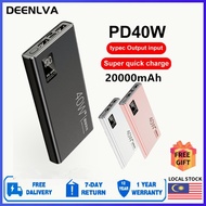 DEENLVA A32B 40W Powerbank 20000mAh Super Powerbank Flash Charging Power bank Qc3.0 Mobile Power Cha