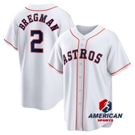 Men's MLB Houston Astros Alex Bregman White Baseball Jersey