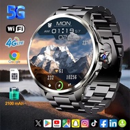 3GB+32GB RAM 5G/4G Android 9.0 Smart Watch 2100mah Battery 900W Camera GPS WIFI Google APP Download 