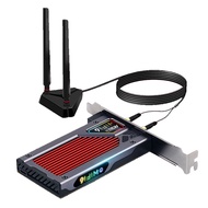 yunhaoSK-5374Mbps WiFi 6E AX210 PCI-E Network CardBT5.3 Tri-Band 2.4G/5G/6GHz for Desktop PC