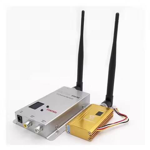 1.2Ghz 1.2G 8CH 1.5W 1500mw Wireless AV Sender TV Audio Video Transmitter Receiver For FPV Quadcopte