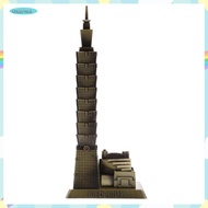 [izmbprke] Bronze Taipei 101 Tower Building Architecture Model of  Desktop Ornament Travel Souvenir 