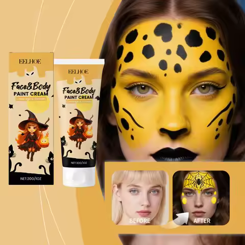 EELHOE Halloween Facial Body Painting Cream Halloween Body Painting Makeup Party Character，Suitable 