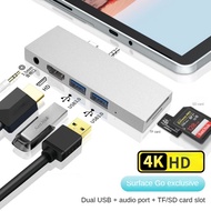 Type-C Hub for Microsoft Surface Go 3 2 1 4K HDMI-compatible 3.5mm USB 3.0 TF Adapter for Surface Go2 Go3 USB C Docking Station