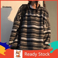 [Ready stock]  Fall Sweater Anti-shrink Pockets Loose Spring Sweater