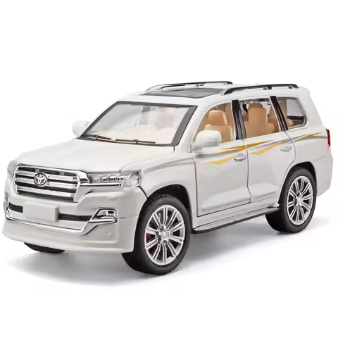 1:24 Simulated Land Cruiser SUV Alloy Car Model Ornament Metal Business Model Give Boyfriend Gift