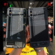 ♝Creative Circuit Board Case iPhone XS MAX 11 Pro XR iX i8 i7 i6S Plus Protective Case Tempered Glas