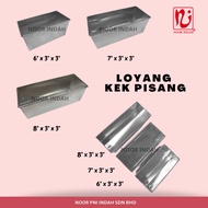 [PANJANG LOAF]Aluminium Bread Loaf Mould LOYANG ROTI TAWAR 7x3x3 8x3x3 Handmade baking pan Cake Moul