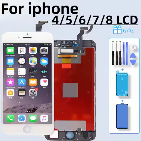AAA+++ Genuine LCD For Iphone 4 5 6 6S Display Touch Screen Digitizer Assembly for iPhone 6 7 8Plus 