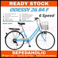 Sepeda Keranjang Dewasa Mini Odessy 26 84 F Ukuran 26 Inch 6 Speed