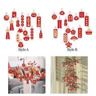 [tenlzsp0bc] 16x2024 Chinese New Year Hanging Decorations Spring Festival Decor Bonsai