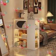 RLY   Sofa Side Small Coffee Movable Storage Cabinet Bedside Table Snack Shelf Bookshelf