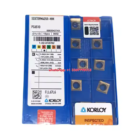 KORLY 100% Original SDXT SDXT09 SDXT09M405 SDXT130508 R-MF MM PC9030 PC5300 PC6510 Milling Insert 10