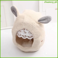 Knitted Dog Hat Pet Ears Warm Hat Dog Ear Cover Winter Hat Dog Lovely Hat chuancsj