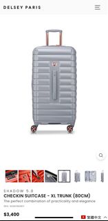 Delsey Shadow 5.0 Check-in Suitcase - XL Trunk (80 cm)