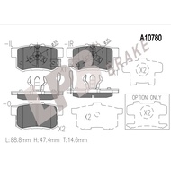 LPB Brake pad ReaR NA10780 Honda Accord 9th Gen TM2/CR1 2.0/2.4 13'-17',Accord 8th Gen TAO/CP1 2.0/2