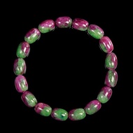 【正佳珠寶】紅綠寶 頂級紅寶黝簾石 橄欖珠 8x11mm 紅綠寶手珠