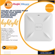 Ruijie AC1300 Dual Band Wifi Wireless Ceiling Mount AP Access Point 1267Mbps Gigabit RAP2200(E)