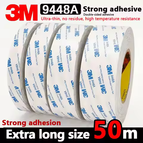 3M 9448A double sided tape strong fixed 3m white double sided tape high viscosity, high temperature 
