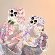 Water Ripple Flowers Casing hp iPhone 16 Pro Max iPhone 16 iPhone 16 Plus iPhone 16 Pro iPhone 11 iP