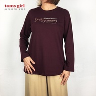 Toms Girl Women's Long Sleeve Loose Cut with Print G61-514