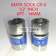 MATA Socket Bit 1/2" 6 PT 14 mm - Socket Wrench Bit - Socket Bit - ATS