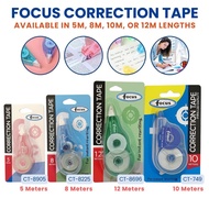 Instant Correction Tape – Clean & Precise | 4 Sizes | School Office Supplies