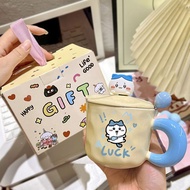 喜茶chiikawa联名杯子小八乌萨奇可爱吉伊桌喝水杯牛奶陶瓷马克杯 2026.1Heytea Chiikawa Collaboration Cup Little Eight Usachi Cute 