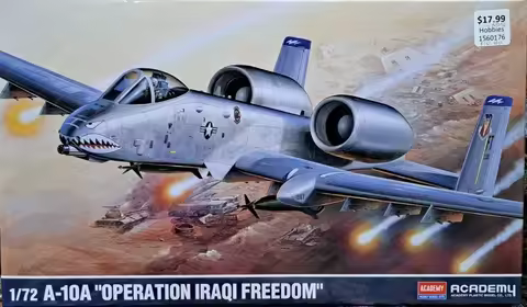 1/72 Academy Model 12402 US A-10A Attack Aircraft assembly Scale diy toys Model Kit