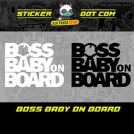 🔥STICKER KERETA BOSS BABY ON BOARD🔥 BABY BOY VERSION