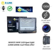 MOISTI 100W LED Spot Light LZ888 6000K Cool White IP65 Outdoor Flood Lamp for Garden, Building, Ware