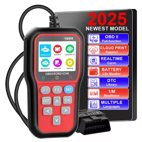 OBD2 Scanner Multi-language Clear/Erase Codes Check Engine System Battery Tester Code Reader Car Dia