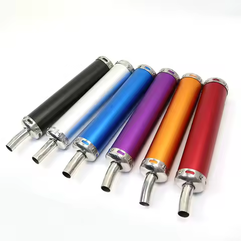 Motorcycle Exhaust Muffler Pipe Adjustable muffler Street Scooter Motocross 6x28cm Racing Exhaust Mu