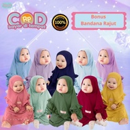 GAMIS BAYI| GAMIS NEWBORN Zalira Kids | Gamis Anak Perempuan