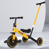 New Kids 4-in-1 Baby Tricycle With Push Handle Kids Bycycle Stroller Bicycle Toddler Balance Bike
