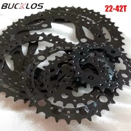 BUCKLOS 104BCD Chainring 22T 24T 26T 32T 42T 44T Bicycle Chain Ring 64BCD 8-10 Speed Bike Chainwheel