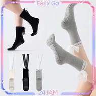 Grip Sock Pilates Lace Ribbon Women's Grip Pilates Socks Yoga Pilates Socks Pilates Socks