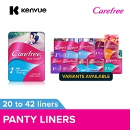 Carefree Panty Liners (Barely There, Breathable Unscented & Shower Fresh, Original, Super Dry, Acti-