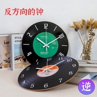 Gramophone Record Reverse Clock Jay Chou Nostalgic Wall Clock Reverse Clock Stream Counterclockwise Birthday Gift Ndwg