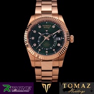 TOMAZ Watch FLY G4M-D2 [Rosegold/Green] Rosegold Stainless Steel / New / Authentic / Original / Jam 