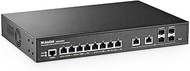 MokerLink 8 Port 2.5 Gigabit Managed Switch, 2x10G Ethernet Ports, 4x10G SFP+ Ports, Web/CLI L3 Mana