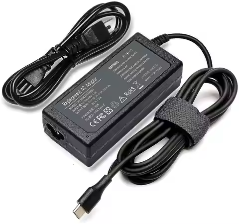 65W 45W USB-C Charger for Lenovo ThinkPad T480 T480s T580 T580s T490 T490s T495S T590 T470 E585 E580