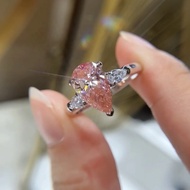 10K 14K 18K White Gold VS D Color IGI Certificated 3CT Pear Cut Liamond CVD Lab Diamond Ring