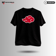 NARUTO AKATSUKI ANIME T-SHIRT AKATSUKI LOGO NARUTO SHIPPUDEN